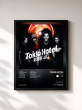 #noir Tableau de l'album Room 483 de Tokio Hotel, cadre noir, imprimé et encadré en France