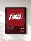#noir Tableau de l'album Hart de Brainpower, cadre noir, imprimé et encadré en France
