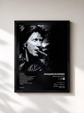 #noir Tableau de l'album Brèves rencontres de Jacques Dutronc, cadre noir, imprimé et encadré en France