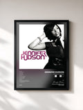 #noir Tableau de l'album Jennifer Hudson de Jennifer Hudson, cadre noir, imprimé et encadré en France