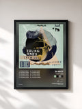 #noir Tableau de l'album Young Ones (Remixes) de Di-rect, cadre noir, imprimé et encadré en France