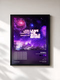 #noir Tableau de l'album Leave The World Behind de Axwell, cadre noir, imprimé et encadré en France