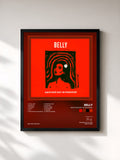 #noir Tableau de l'album Another Day In Paradise de Belly, cadre noir, imprimé et encadré en France