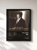 #noir Tableau de l'album All By Myself de Eric Carmen, cadre noir, imprimé et encadré en France