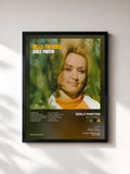 #noir Tableau de l'album Hello, I'm Dolly de Dolly Parton, cadre noir, imprimé et encadré en France