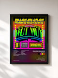 #noir Tableau de l'album WUT WUT de Dillon Francis, cadre noir, imprimé et encadré en France