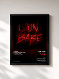 #noir Tableau de l'album LION BABE EP de LION BABE, cadre noir, imprimé et encadré en France