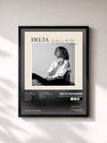 #noir Tableau de l'album Bridge Over Troubled Dreams de Delta Goodrem, cadre noir, imprimé et encadré en France