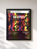 #noir Tableau de l'album Rockin' & Driftin' de The Drifters, cadre noir, imprimé et encadré en France