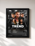 #noir Tableau de l'album Trend de Jayel, cadre noir, imprimé et encadré en France