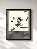 #noir Tableau de l'album The Crown Jewels EP de Marina, cadre noir, imprimé et encadré en France