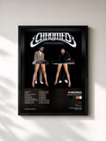 #noir Tableau de l'album Fancier Footwork de Chromeo, cadre noir, imprimé et encadré en France