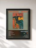 #noir Tableau de l'album Amoroso de João Gilberto, cadre noir, imprimé et encadré en France
