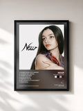 #noir Tableau de l'album Premiers amours de Nour, cadre noir, imprimé et encadré en France