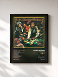 #noir Tableau de l'album The Gambler de Kenny Rogers, cadre noir, imprimé et encadré en France