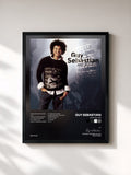 #noir Tableau de l'album Just As I Am de Guy Sebastian, cadre noir, imprimé et encadré en France