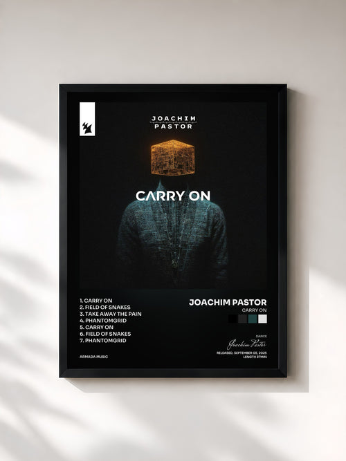 Joachim Pastor · CARRY ON — Affiche encadrée