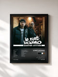 #noir Tableau de l'album Quartier Attitude de Le Rat Luciano, cadre noir, imprimé et encadré en France