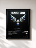 #noir Tableau de l'album Heaven Sent: Volume 1 de Slander, cadre noir, imprimé et encadré en France