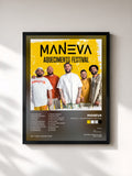 #noir Tableau de l'album Maneva - Aquecimento Festival de Maneva, cadre noir, imprimé et encadré en France