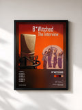 #noir Tableau de l'album The Interview de B*Witched, cadre noir, imprimé et encadré en France