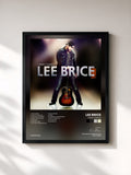#noir Tableau de l'album I Don't Dance de Lee Brice, cadre noir, imprimé et encadré en France