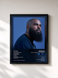 #noir Tableau de l'album Reflection of Self: The Head Trip de Stalley, cadre noir, imprimé et encadré en France