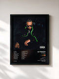 #noir Tableau de l'album AJ Tracey (Deluxe) de AJ Tracey, cadre noir, imprimé et encadré en France
