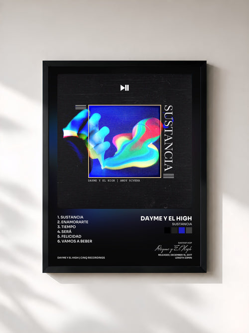 Dayme y El High · Sustancia — Affiche encadrée