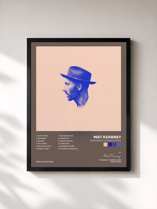Mat Kearney · Hanging by a Heartstring — Affiche encadrée