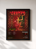 #noir Tableau de l'album Stay Sick! de The Cramps, cadre noir, imprimé et encadré en France