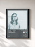 #noir Tableau de l'album Sprained Ankle de Julien Baker, cadre noir, imprimé et encadré en France