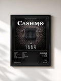 #noir Tableau de l'album 1994 de Cashmo, cadre noir, imprimé et encadré en France