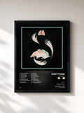 #noir Tableau de l'album shrines X de Purity Ring, cadre noir, imprimé et encadré en France
