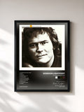 #noir Tableau de l'album Summer Side of Life de Gordon Lightfoot, cadre noir, imprimé et encadré en France