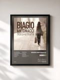 #noir Tableau de l'album Inaspettata de Biagio Antonacci, cadre noir, imprimé et encadré en France