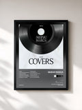 #noir Tableau de l'album Covers 2022 de Nueva marca, cadre noir, imprimé et encadré en France