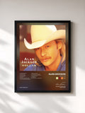 #noir Tableau de l'album Who I Am de Alan Jackson, cadre noir, imprimé et encadré en France
