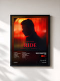 #noir Tableau de l'album Ride de Nico Santos, cadre noir, imprimé et encadré en France