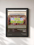 #noir Tableau de l'album One More Saturday Night de The Halluci Nation, cadre noir, imprimé et encadré en France