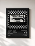 #noir Tableau de l'album And Friends (Re-Recorded) de The Specials, cadre noir, imprimé et encadré en France