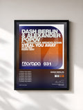 #noir Tableau de l'album Steal You Away de Dash Berlin, cadre noir, imprimé et encadré en France