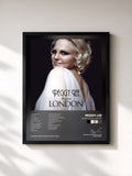 #noir Peggy Lee In London von Peggy Lee als gerahmter Kunstdruck, schwarzer Rahmen, gedruckt und gerahmt in Frankreich
