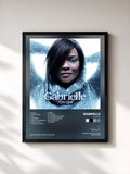 #noir Tableau de l'album Always de Gabrielle, cadre noir, imprimé et encadré en France