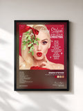 #noir Tableau de l'album You Make It Feel Like Christmas de Gwen Stefani, cadre noir, imprimé et encadré en France