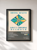 #noir Tableau de l'album Love's Crushing Diamond de Mutual Benefit, cadre noir, imprimé et encadré en France