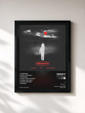 #noir Tableau de l'album Lost In Melody de Fridayy, cadre noir, imprimé et encadré en France
