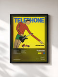 #noir Tableau de l'album Un Autre Monde de Telephone, cadre noir, imprimé et encadré en France