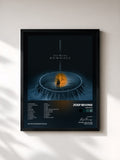 #noir Tableau de l'album Henosis de Joep Beving, cadre noir, imprimé et encadré en France
