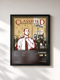 #noir Tableau de l'album Boy-Cott-In The Industry de Classified, cadre noir, imprimé et encadré en France